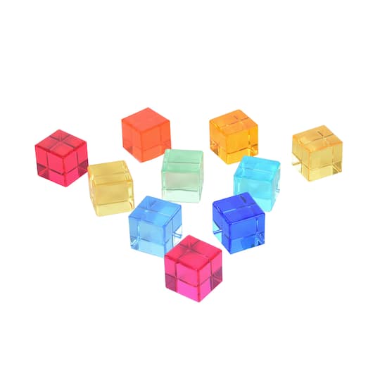 TickiT® 1" Translucent Gem Cubes Set
